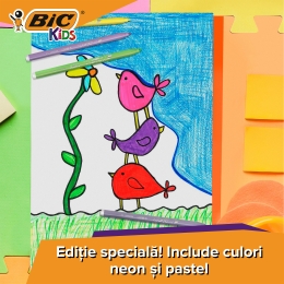Carioci ultralavabile Kids Couleur, 12 culori