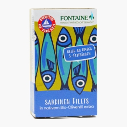 Sardine fără oase, în ulei de măsline eco, 120g