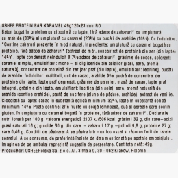 Baton proteic cu arahide și caramel 49g