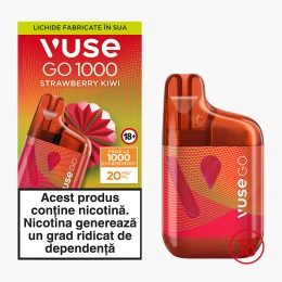 Țigară electronică GO 1000 Strawberry Kiwi, 20mg/ml