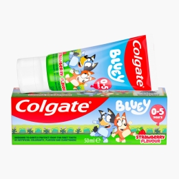 Pastă de dinți pentru copii cu fluor, vârstă 0-5 ani, aromă de căpșuni, 50ml