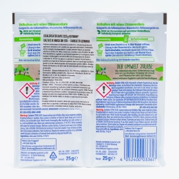 Decalcificator BIO cu acțiune rapidă pentru aparate de uz casnic 2x25g