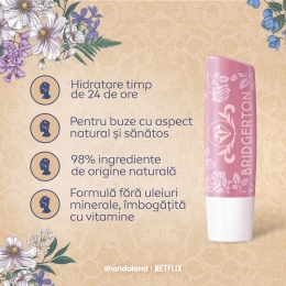 Balsam de buze Rose Meringue, ediție limitată Bridgerton 4.8g