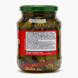 Mini castraveți picanți în oțet 350g