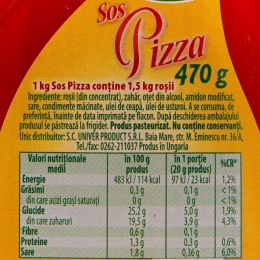 Sos pizza 470g