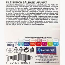 File de somon sălbatic afumat 100g