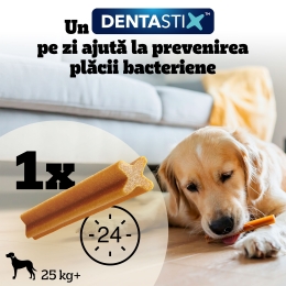 Batoane dentare pentru câini de talie mare, 4 buc, 154g, DentaStix 