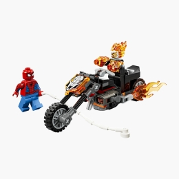 Omul Păianjen vs Călărețul fantomă pe motocicletă, 76335 Marvel, 72 piese, +6 ani
