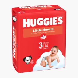 Scutece Little Movers, mărimea 3, 4-9 kg, 78 buc