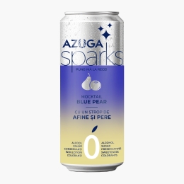 Apă carbogazoasă cu extract de afine și pere Sparks Mocktail Blue Pear 330ml
