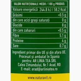 Fasole albă fiartă cu legume 540g