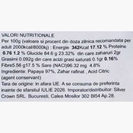 Papaya deshidratată 100g