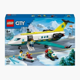 Avion-ambulanță pentru urgențe, 60465 City, 403 piese, +6 ani