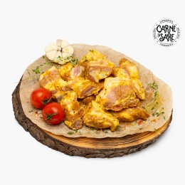 Cuburi marmorate de porc cu muștar și bere 500g