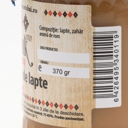 Dulceață de lapte cu aromă de rom 370g