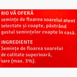 Semințe floarea-soarelui negre cu sare 40g