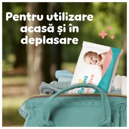 Șervețele umede pentru bebeluși, Sensitive, 6 pachete x 80 buc