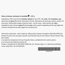 Pască cu brânză, merișoare și ciocolată 1kg