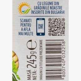 Zacuscă cu ardei capia și vinete coapte 245g