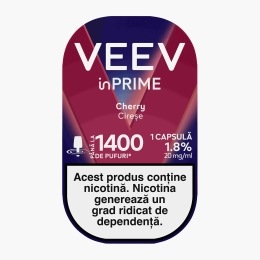 Capsulă pentru țigară electronică Cherry 1.8%, 20mg/ml nicotină, 1400 puffs
