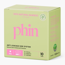 Absorbante de zi din bambus natural, 10 buc