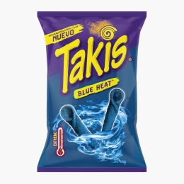 Snacks din porumb cu aromă de chili și lămâie verde Blue Heat 90g