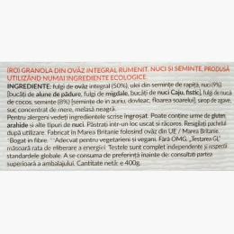 Granola eco nuci și semințe 400g