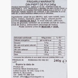 Frigărui marinate din piept de pui, 240g
