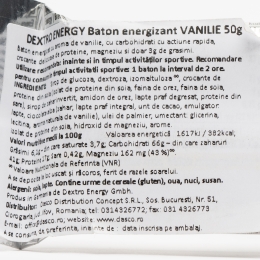 Baton energizant vanilie 50g