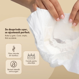 Scutece cu arici din bambus mărimea 5, 13-18kg, 26 buc