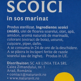 Scoici în sos marinat 111g
