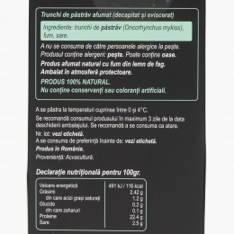 Trunchi de păstrăv afumat 200g