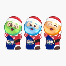 Figurină de ciocolată în formă de Moș Crăciun 85g, diverse modele