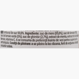 Suc de lămâie cu mere, lămâie verde și ghimbir 330ml