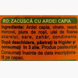 Zacuscă premium cu ardei capia 290g