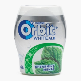 Gumă de mestecat White Spearmint, fără zahăr, 46 buc, 64g