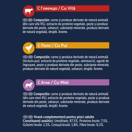 pachet mix hrană complementară pentru pisici Soup Farm Selection (vită, pui, miel) 6x48g