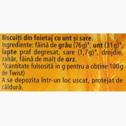 Spirale din foitaj cu sare alpină 100g
