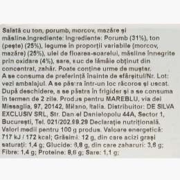 Salată cu ton și porumb, 160g