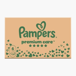 Scutece Premium Care XXL Box, mărimea 6, 13-18kg, 128 buc