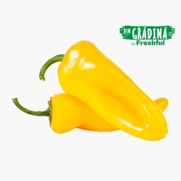 Ardei kapia galben România (frații Camen, Băleni) 500g