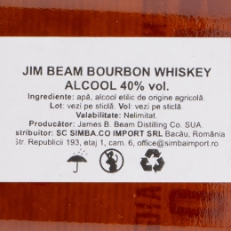 Bourbon Whiskey, 40%, USA, 1l