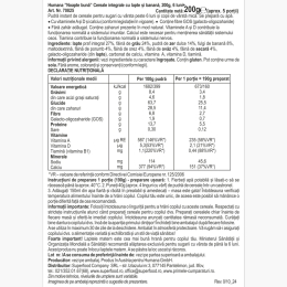 Cereale cu lapte și banană Noapte bună, 6+ luni, 200g 