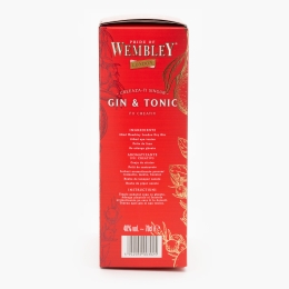 Gin London Dry 40% alc. 700ml + 1 pahar  