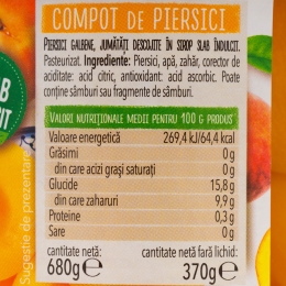 Compot de piersici 680g