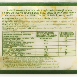 Brânză de vaci 5% grăsime 500g