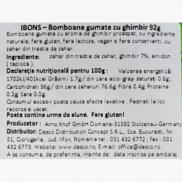 Jeleuri gumate cu ghimbir 92g