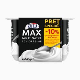 Iaurt natur 10% grăsime 4x140g
