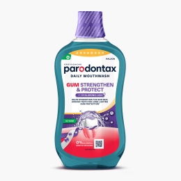 Apă de gură cu fluor, fără alcool, Gum Strengthen & Protect Icy Mint 0.5l