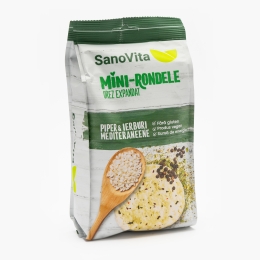 Mini-rondele din orez cu piper și ierburi aromatice 45g